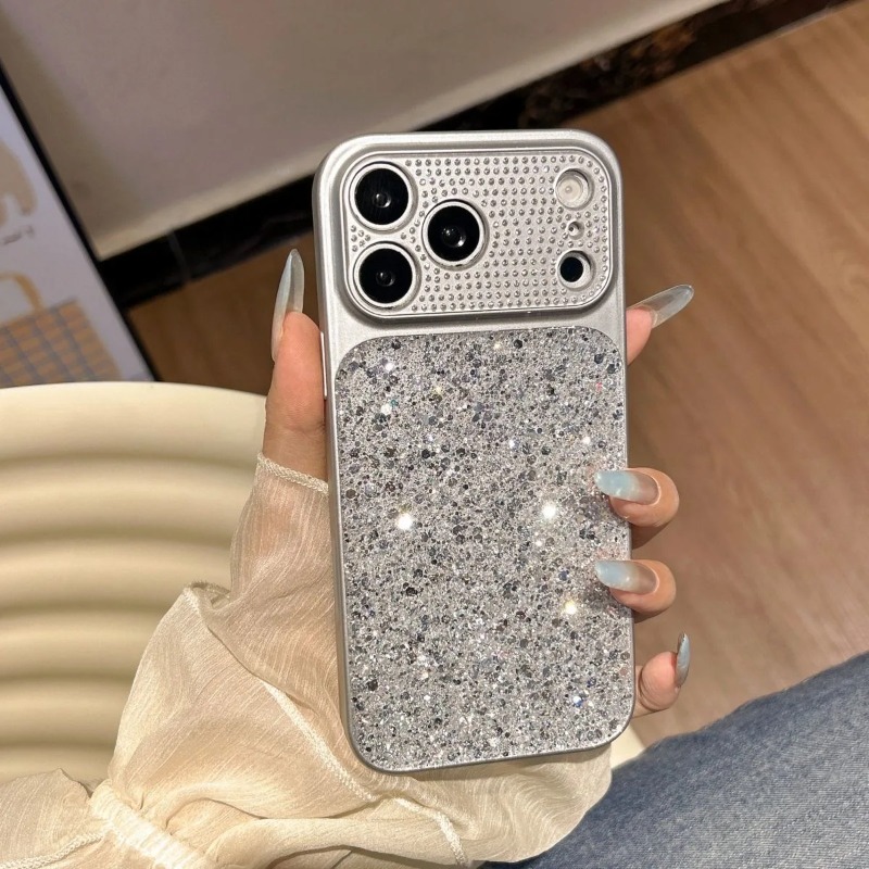 Phone Accessories Aesthetic - Блестящий чехол для телефона с большим