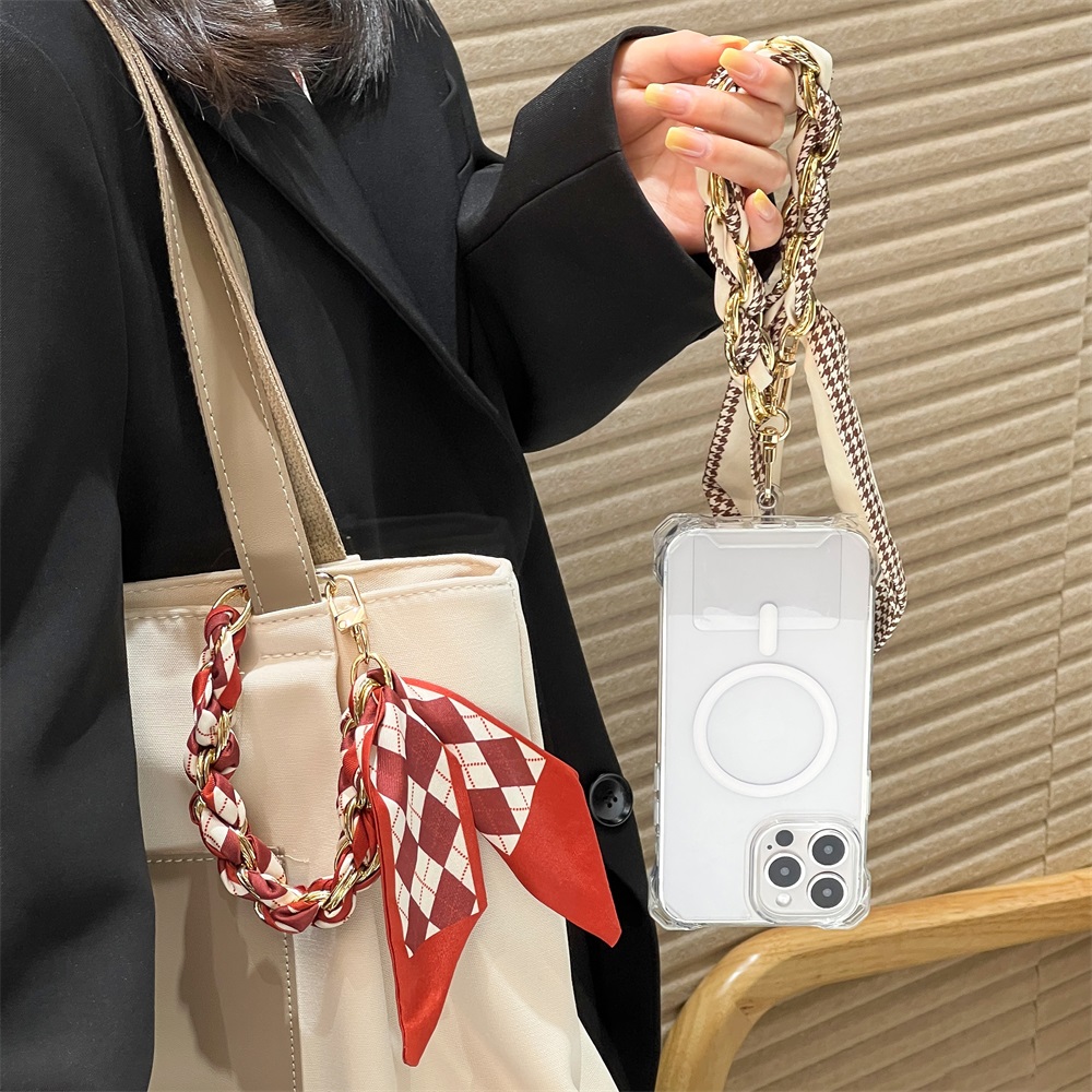 Lanyard Phone Strap - Универсальный короткий ремешок-шарф из шелка для