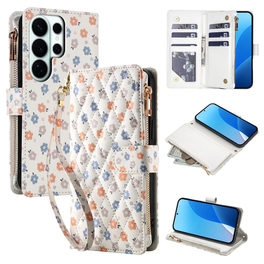 Phone Accessories Hippers - Чехол-кошелек на молнии с ремешком на