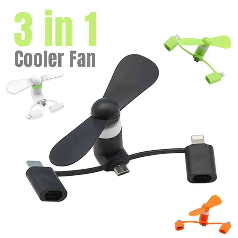 Phone Cooling Fan - Креативный USB-вентилятор, мини-вентилятор Android Type-C 3