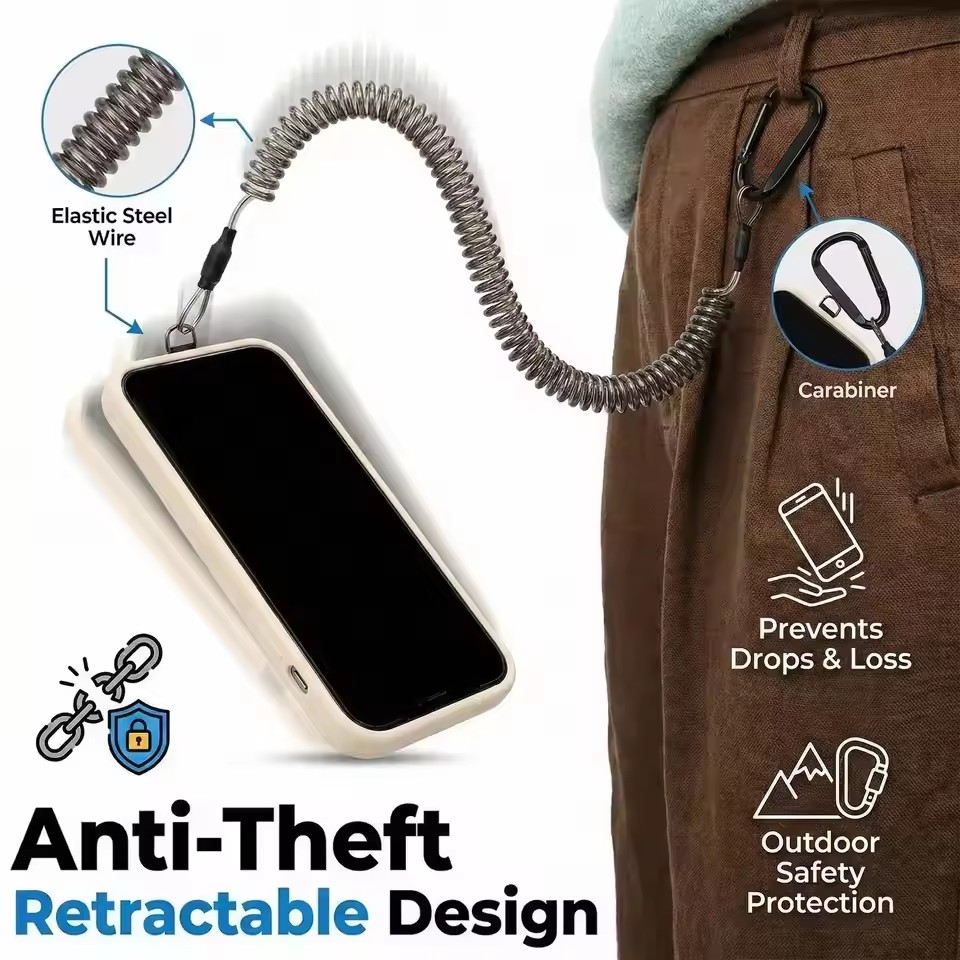 Lanyard Phone Strap - Выдвижные страховочные ремни-шнурки с защитой от