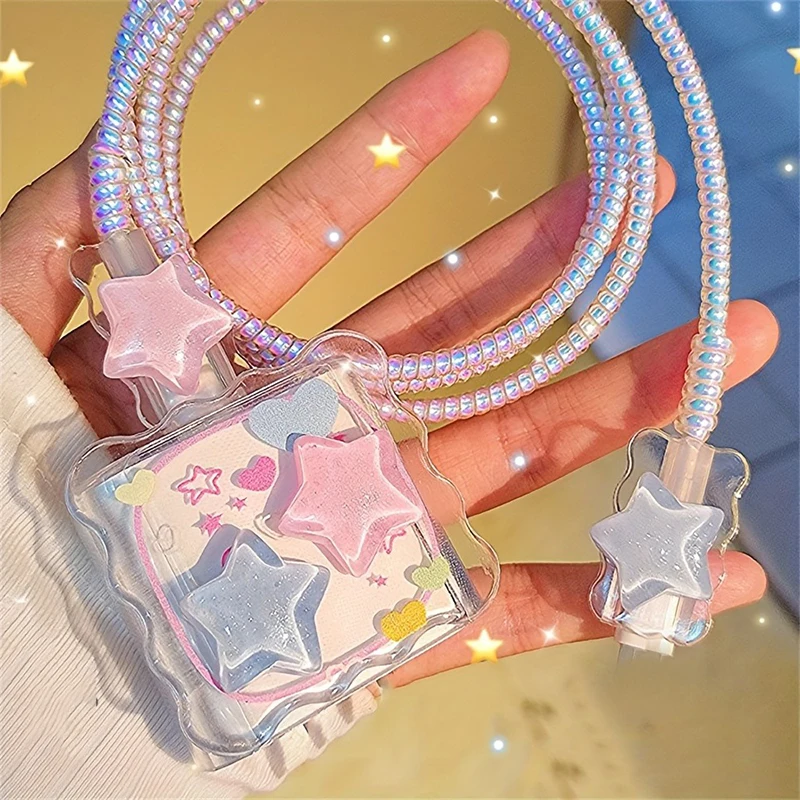 Kawaii милый 3D Star Love Hear – обзор и цена Phone Accessories Aesthetic
