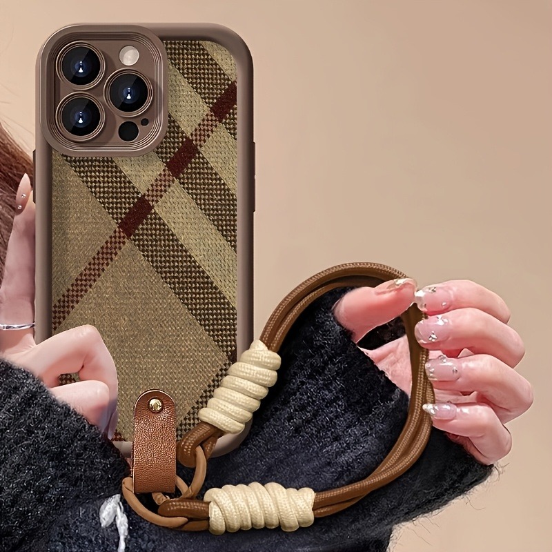 Коричневый чехол-накладка с ре – обзор и цена Lanyard Phone Strap