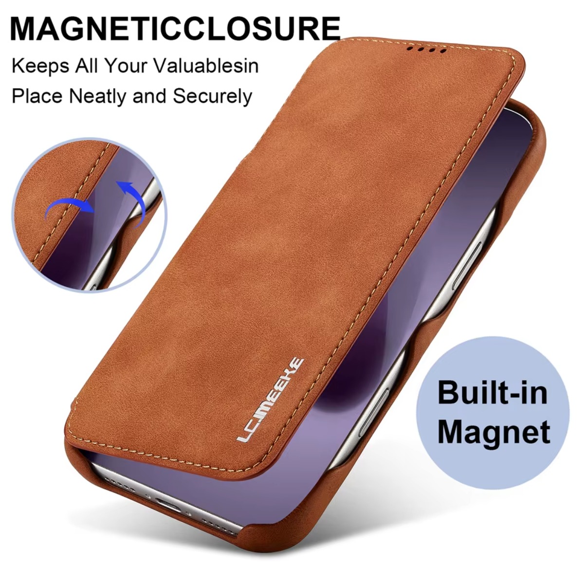 Кожаный магнитный откидной чех – обзор и цена Phone Accessories Hippers