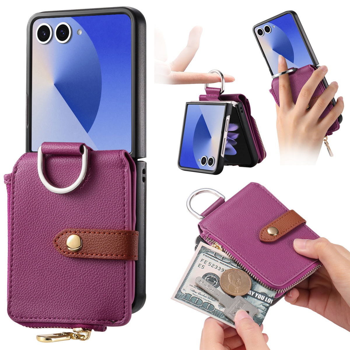 Роскошный чехол-кошелек для Sa – обзор и цена Phone Accessories Hippers