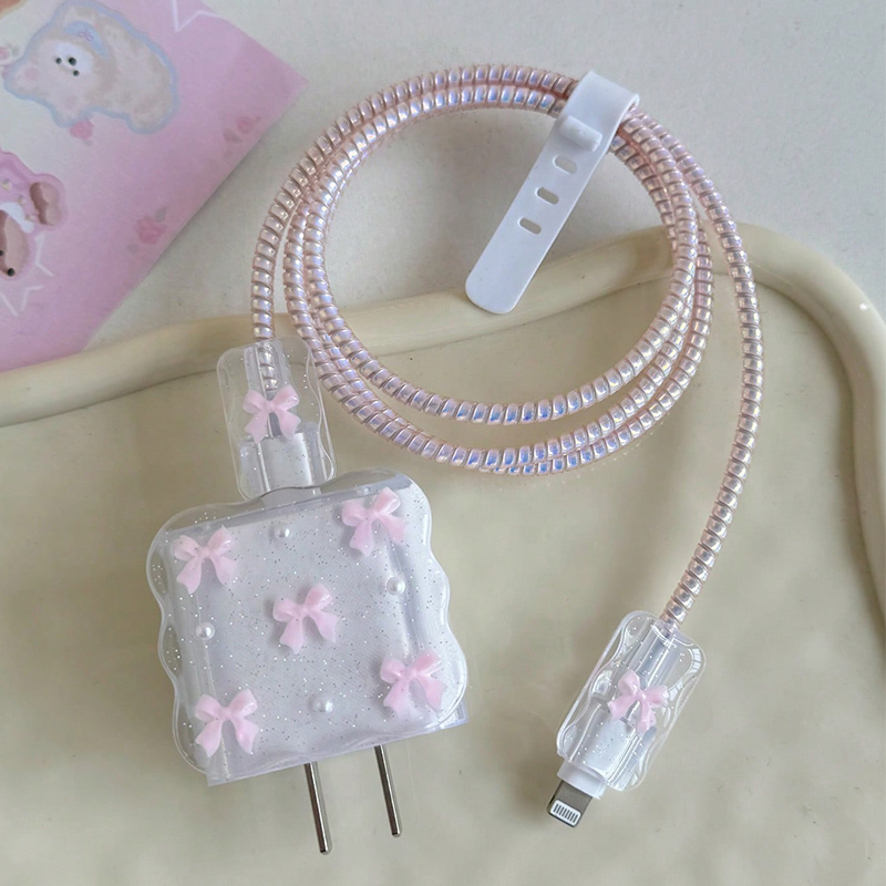 Прозрачный розовый 3D бантом,  – обзор и цена Phone Accessories Aesthetic